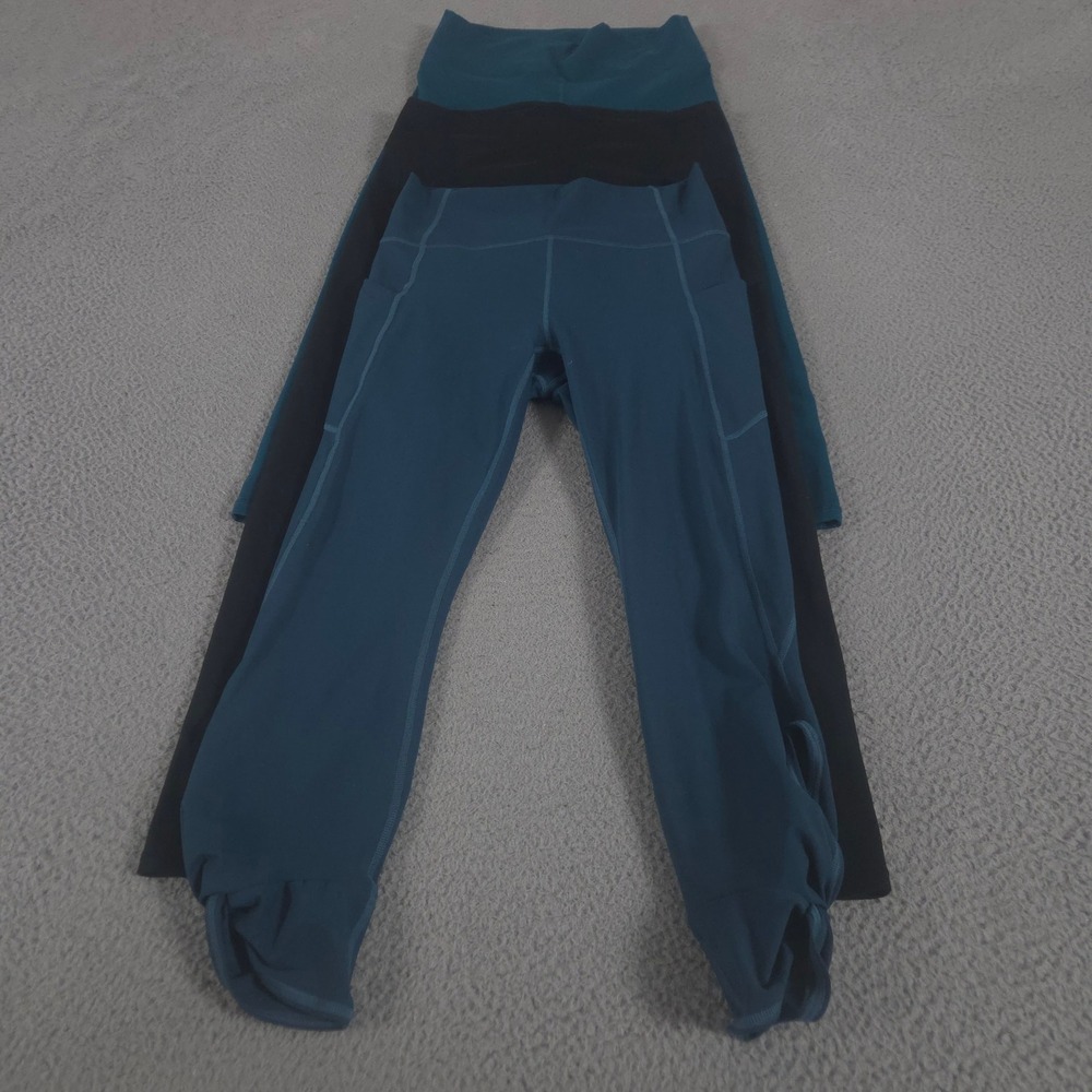 LOT OF 3 Fabletics Leggings Womens M Multi Define PowerHold Oasis PureLuxe Twist
